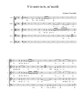 S’io miro in te, m’uccidi