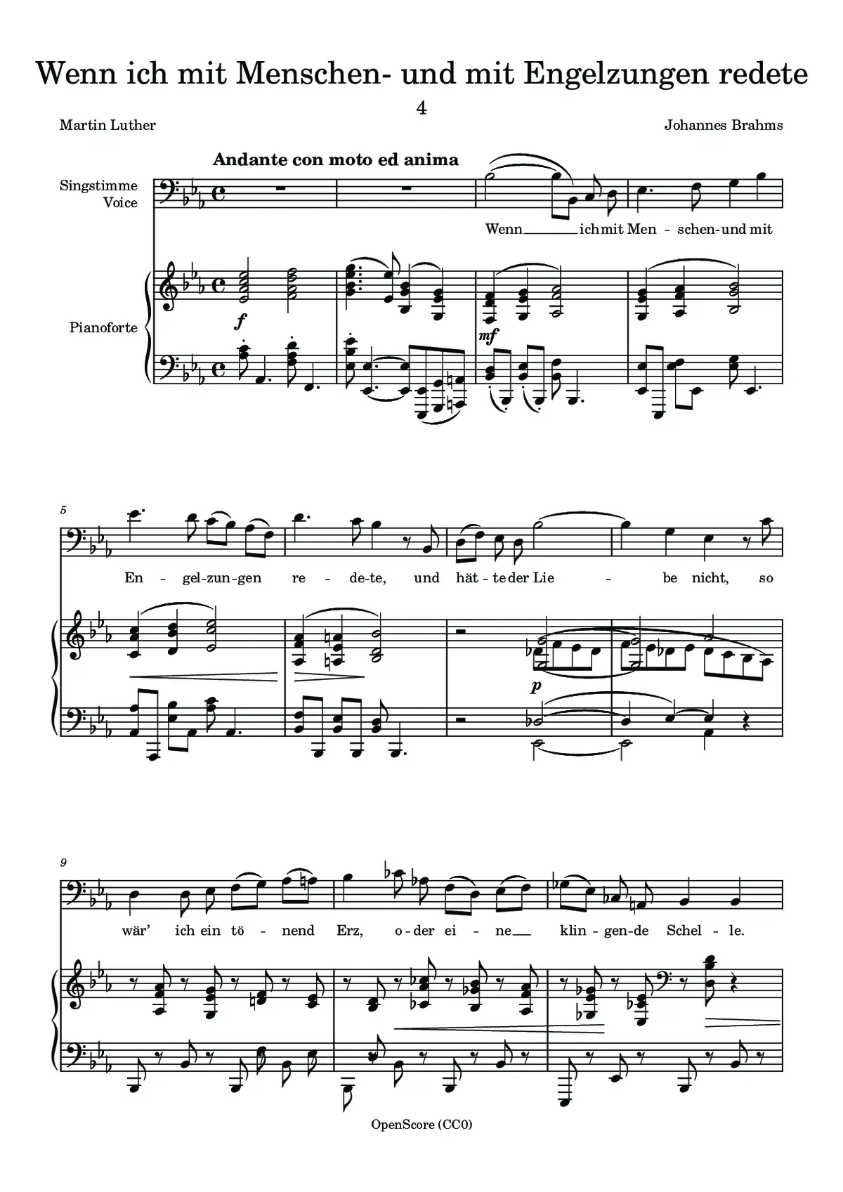 Wenn ich mit Menschen- und mit Engelzungen redete - Page 1