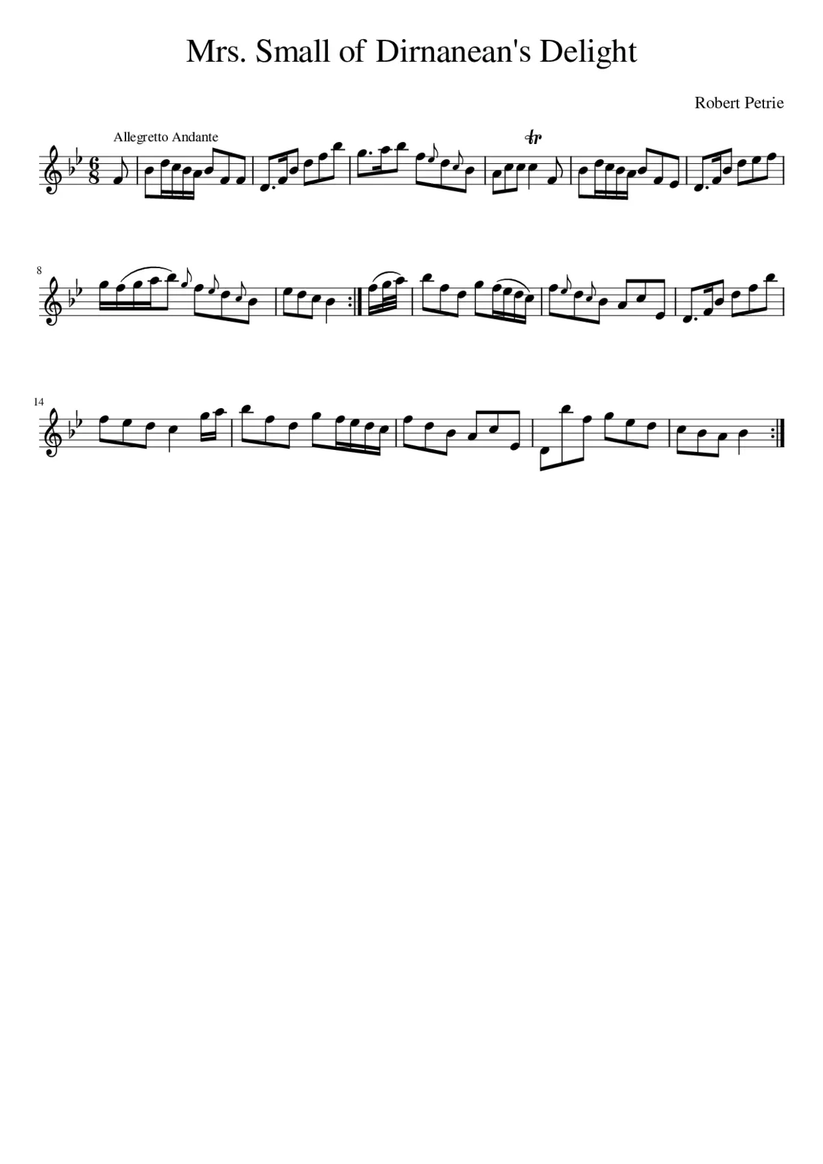 Mrs. Small of Dirnanean's Delight - Page 1