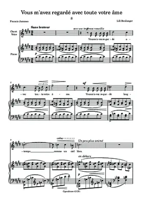 Vous m’avez regardé avec toute votre âme