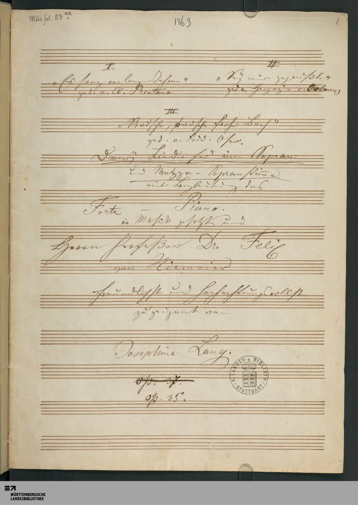 3 Lieder - Page 1