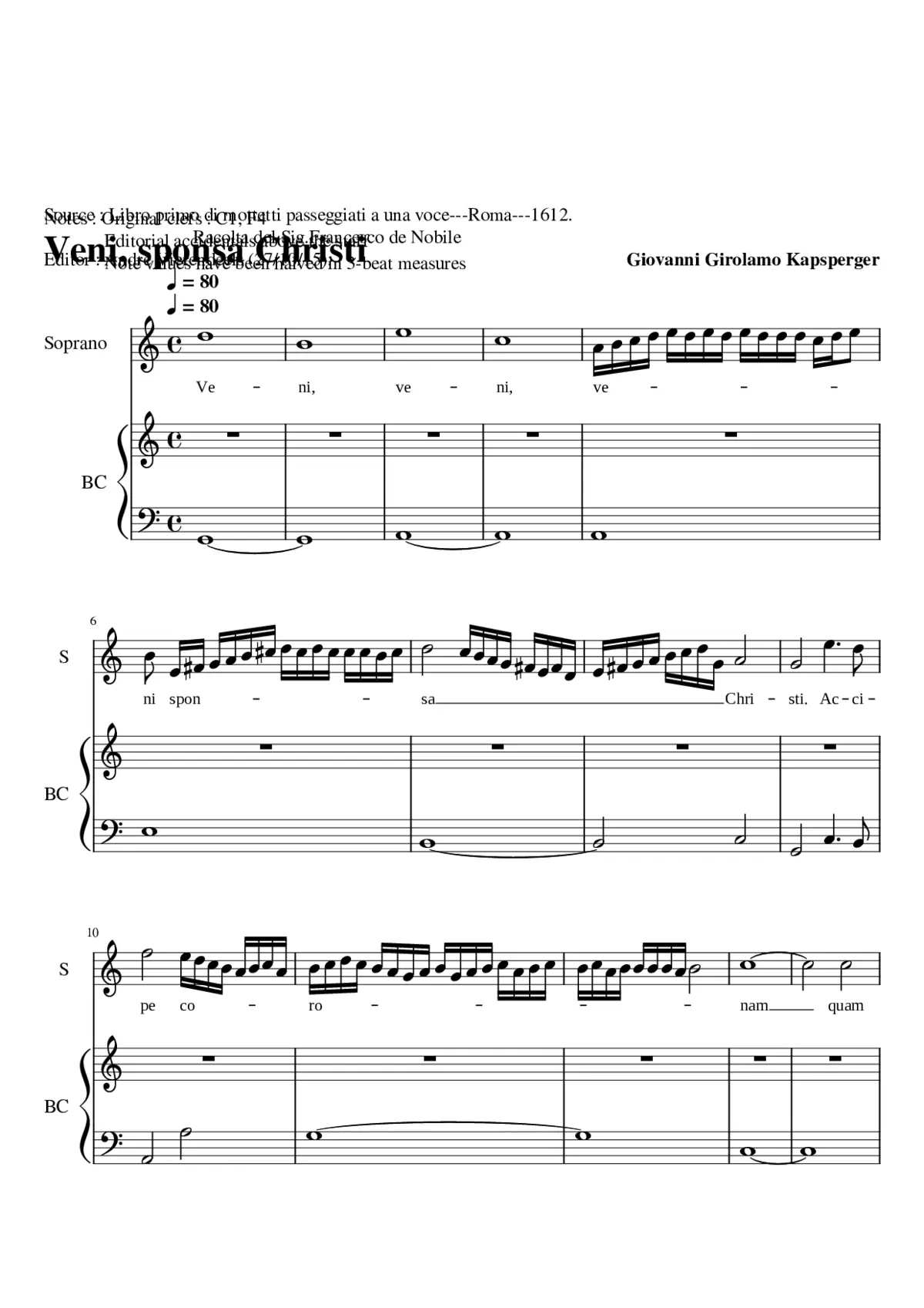 Veni sponsa Christi - Page 1