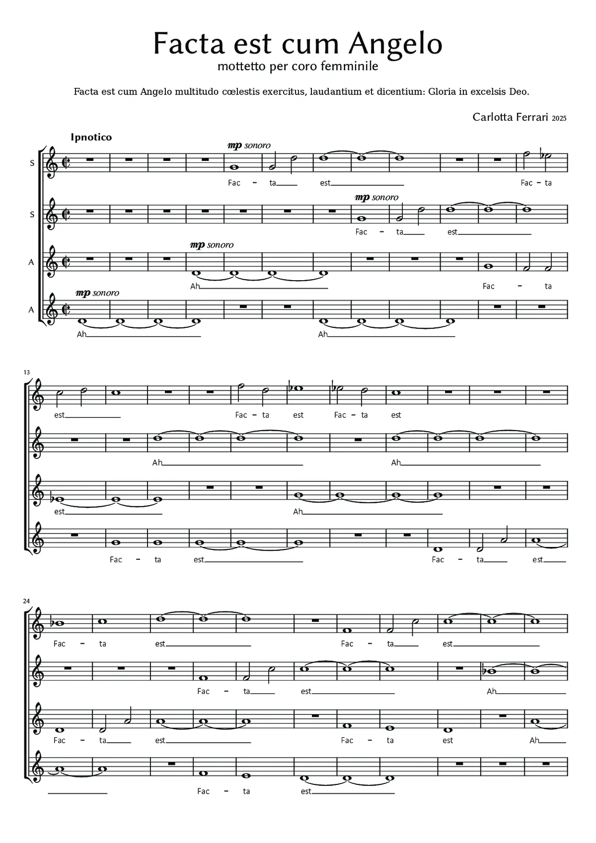 Facta est cum Angelo - Page 1
