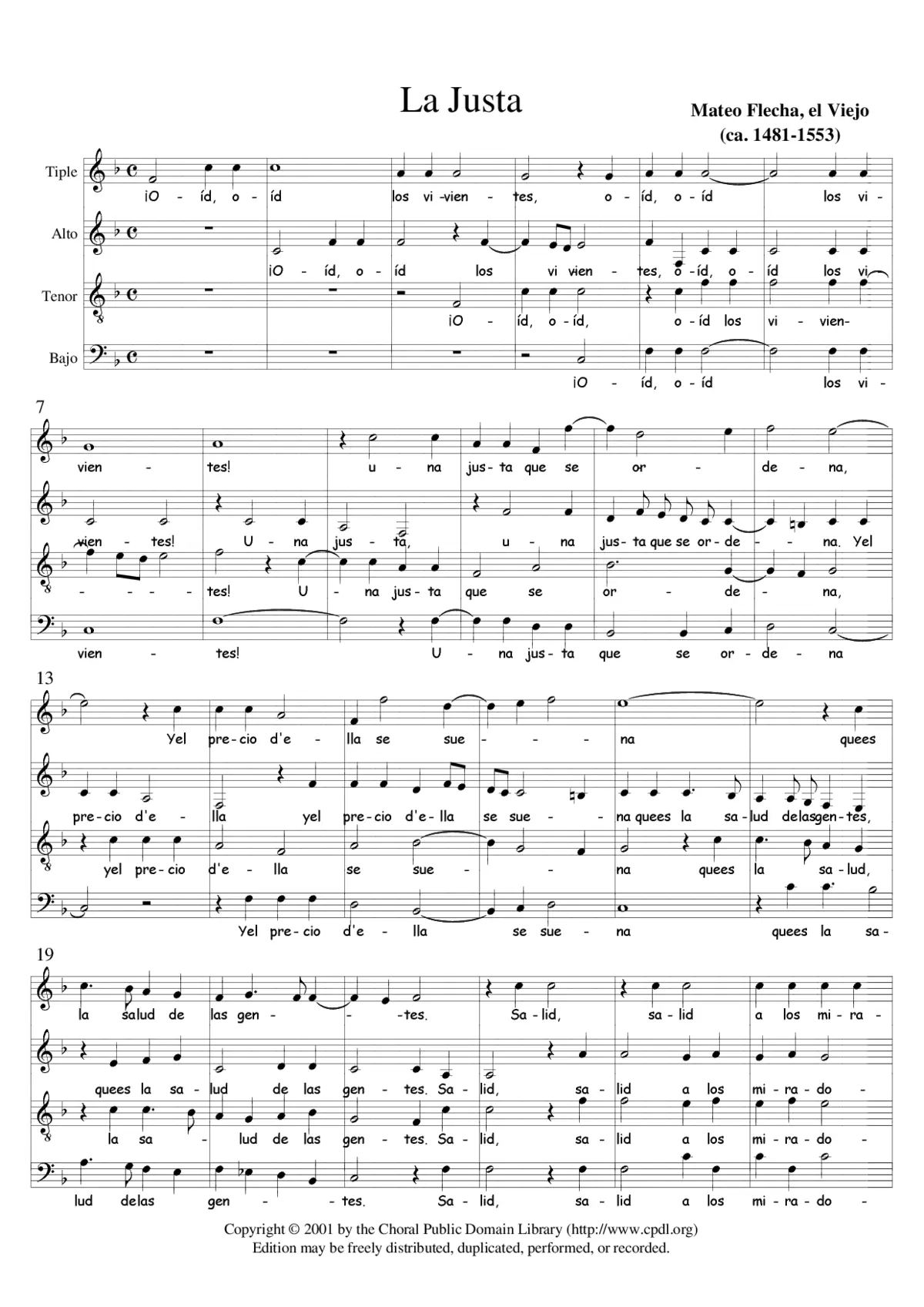 La Justa - Page 1