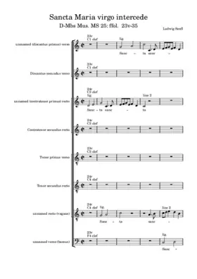 Sancta Maria virgo intercede a 8