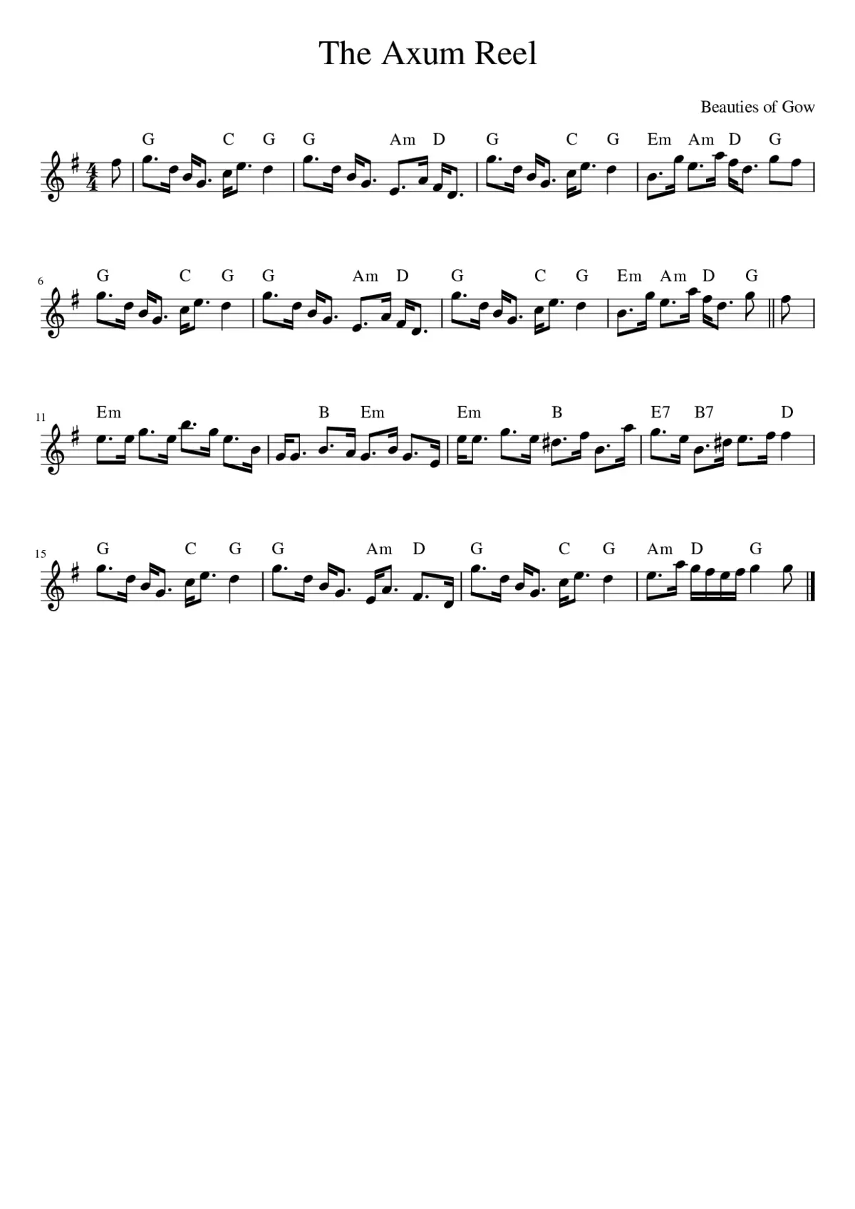 The Axum Reel - Page 1