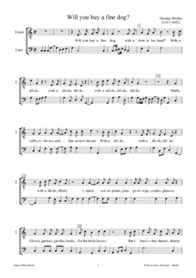 Will you buy a fine dog?