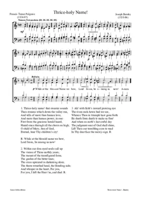 Thrice-holy Name!