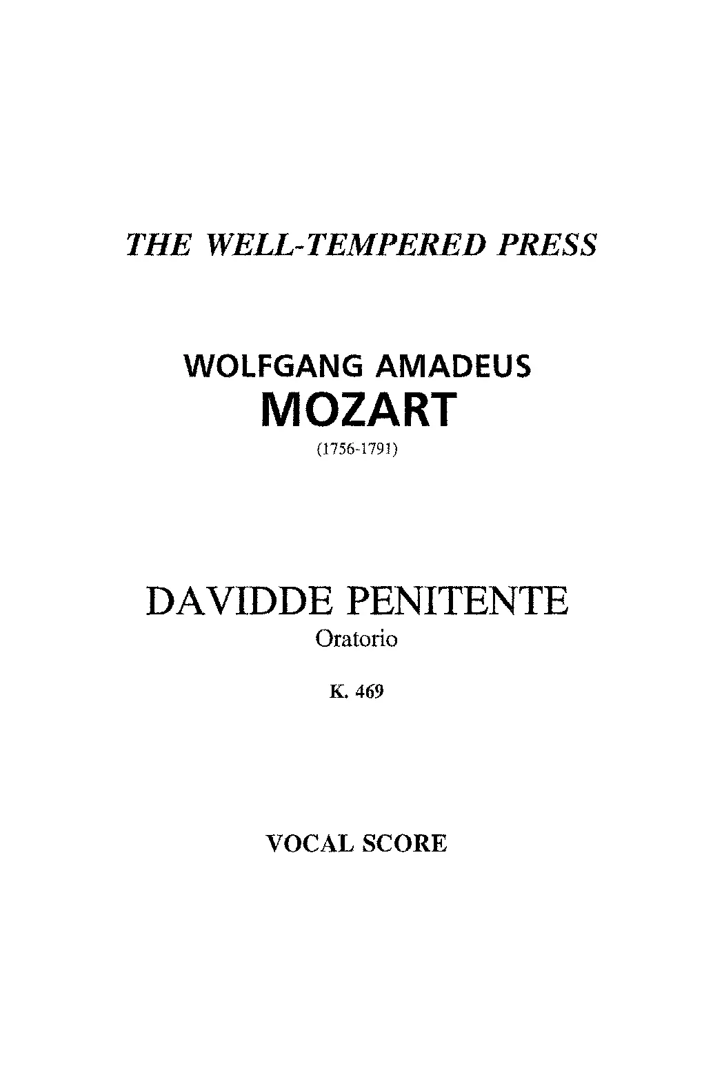 Davidde Penitente - Page 1