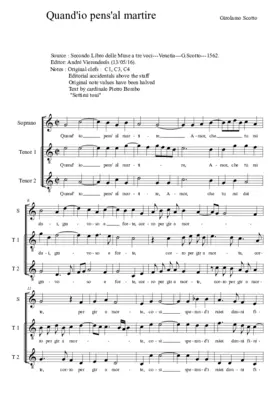 Quand' io pens' al martire