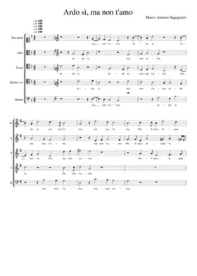 Ardo sì ma non t'amo