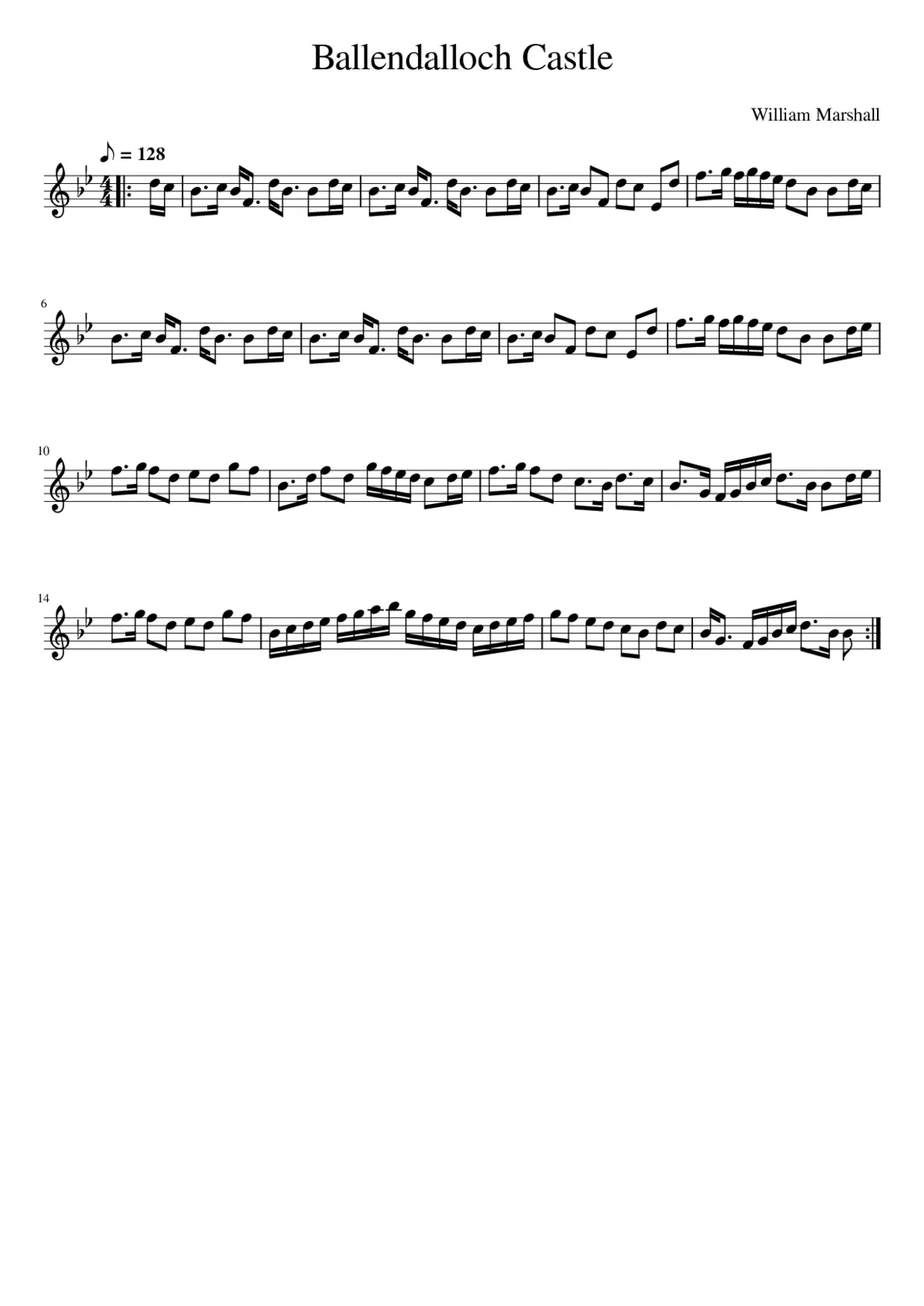 Ballendalloch Castle - Page 1