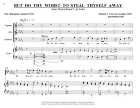 But do thy worst to steal thyself away