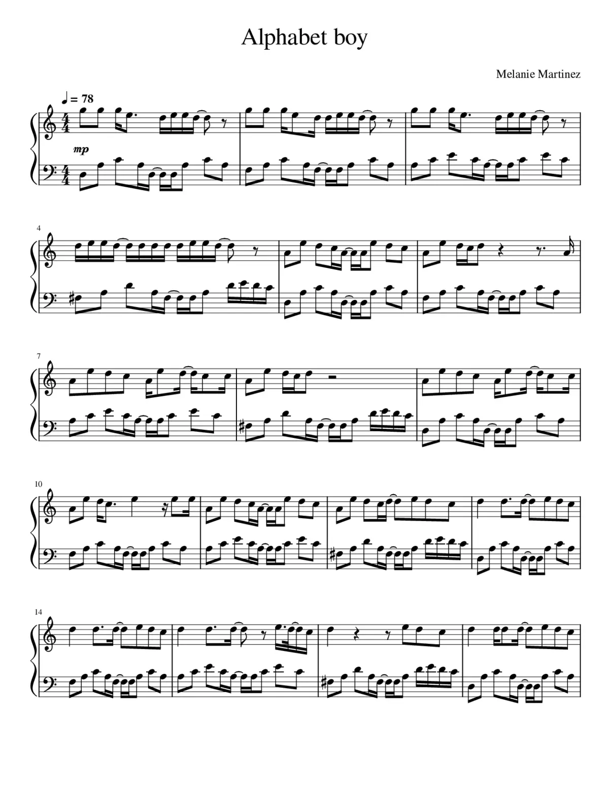 alphabet boy - Page 1