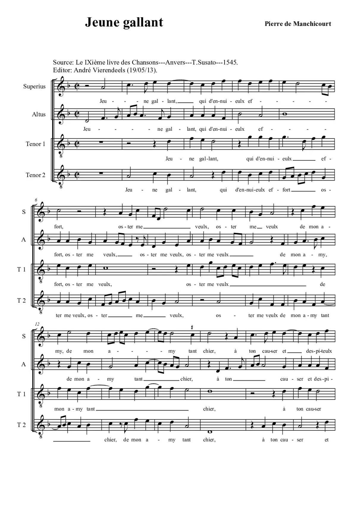Jeune gallant - Page 1