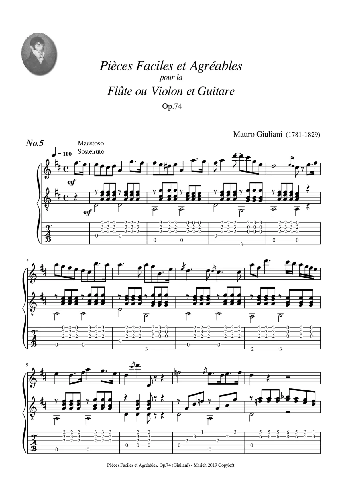 16 Pièces faciles et agréables Op.74 - Page 1