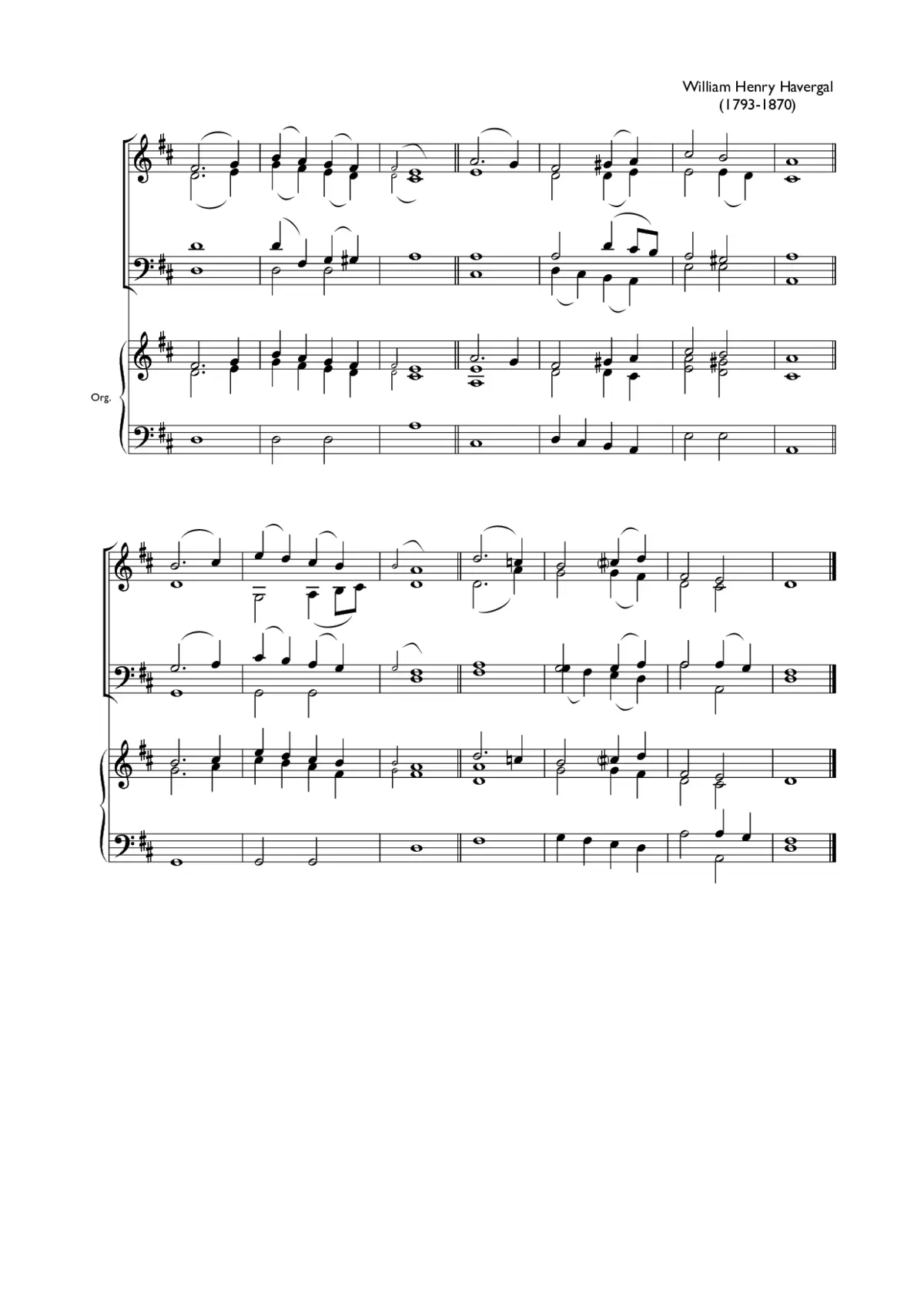 Double chant in D major XII - Page 1