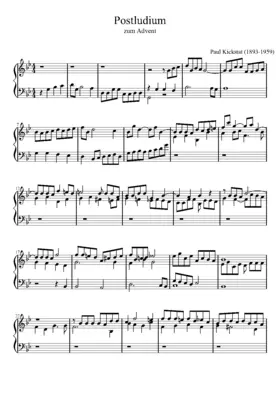 Zehn Orgel-Postludien zum Kirchenjahr