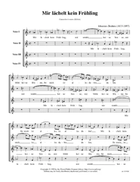 Mir lächelt kein Frühling, WoO 25