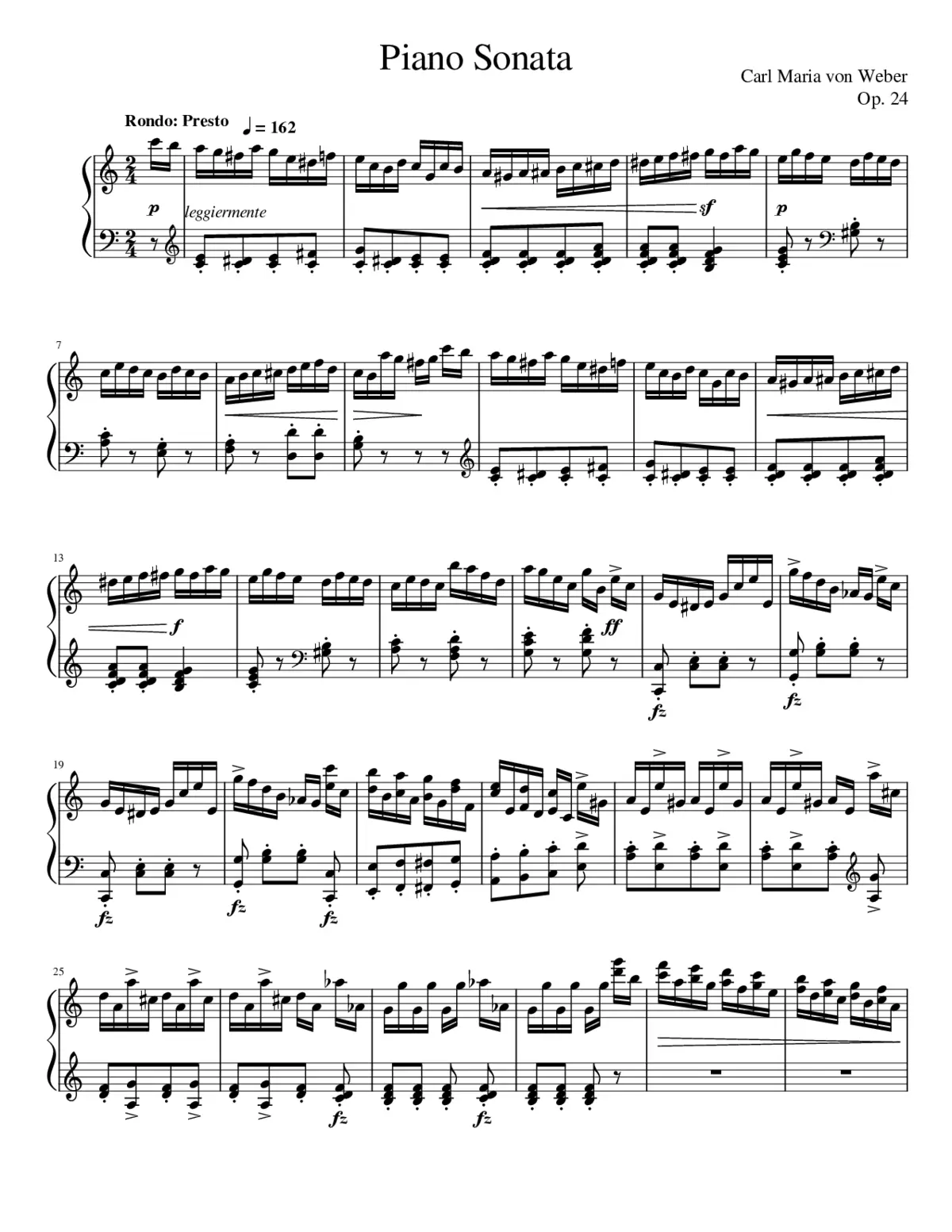 Piano Sonata No.1 in C major Op.24 - Page 1