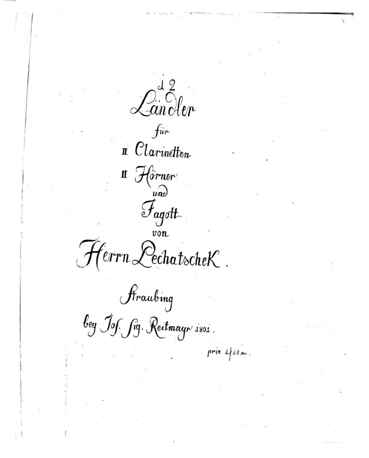 12 Ländler - Page 1