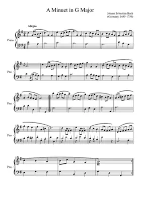 3 Minuets BWV 841-843