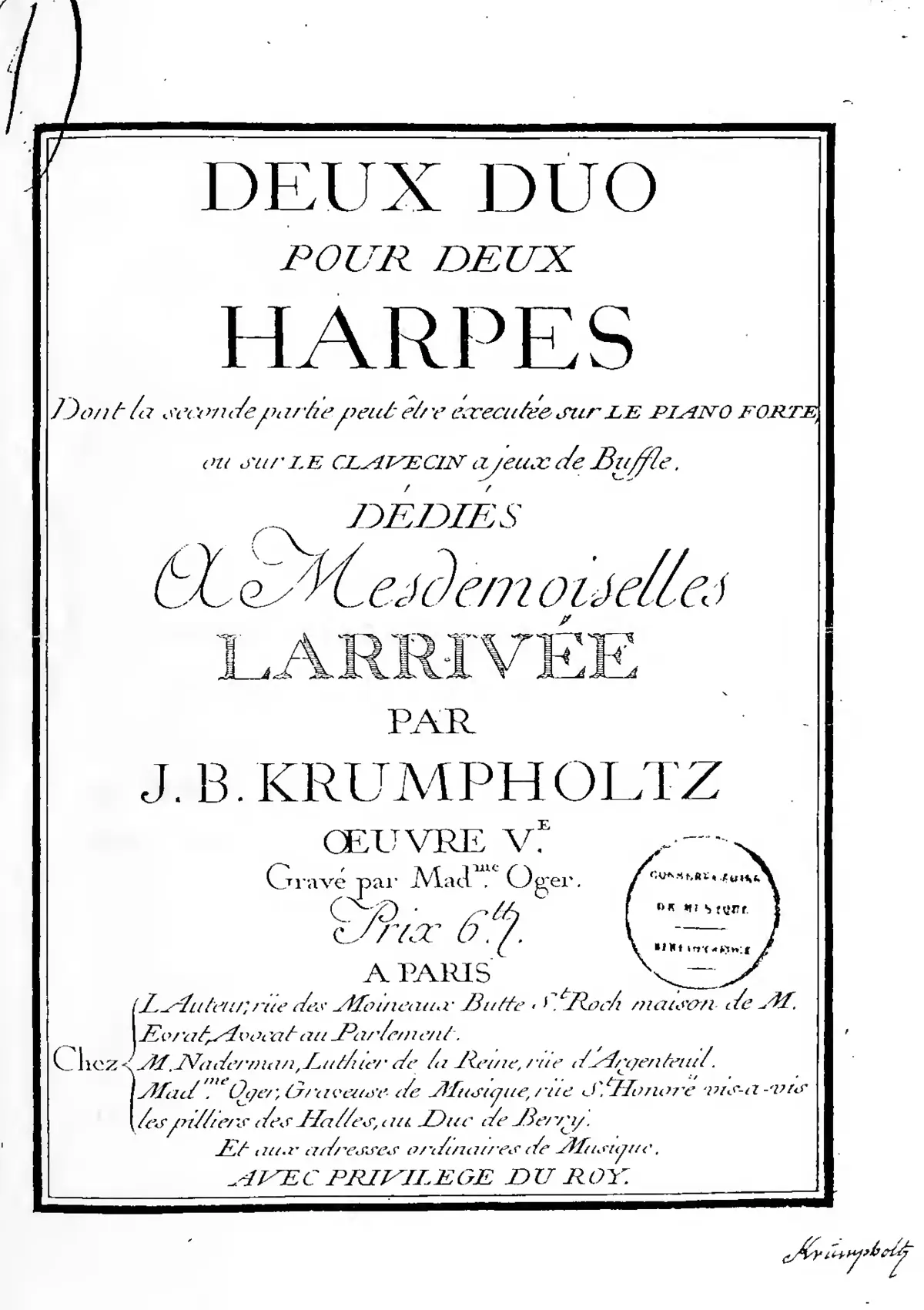 2 duos pour 2 harpes - Page 1