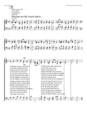 Pleasant are thy courts above