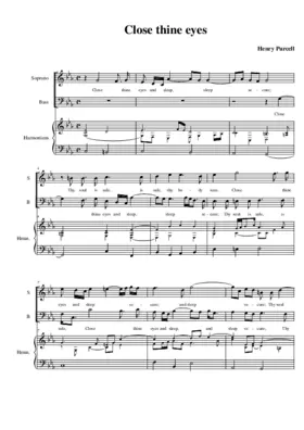 Close thine eyes and sleep secure