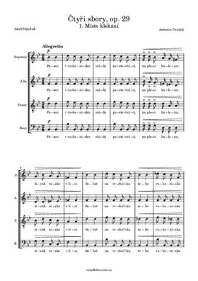 Čtyři sbory, op. 29
