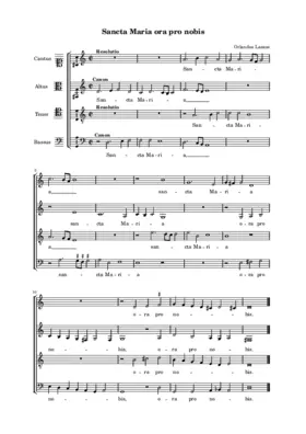 Sancta Maria ora pro nobis (II)