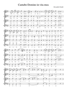 Cantabo Domino in vita mea (arrangement of original for solo voice &amp; bc) - Alessandro Grandi