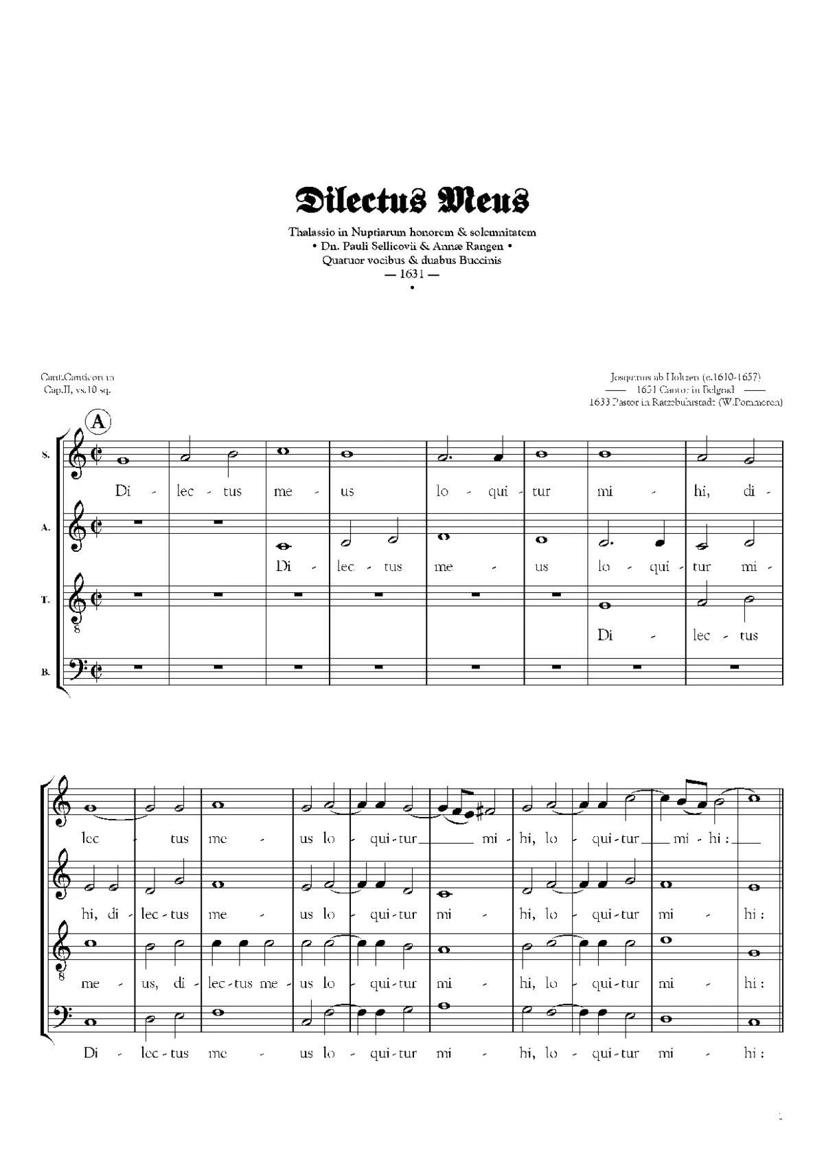 Dilectus meus a 4 - Page 1