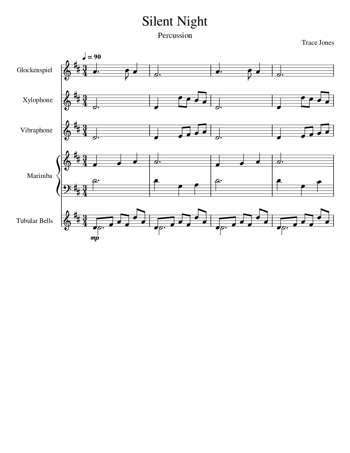 Stille Nacht heilige Nacht H.145 - Page 1