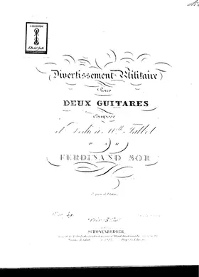 Divertissement militaire pour 2 Guitares