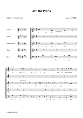 Ave Dei Patris filia (Lambeth Choirbook)