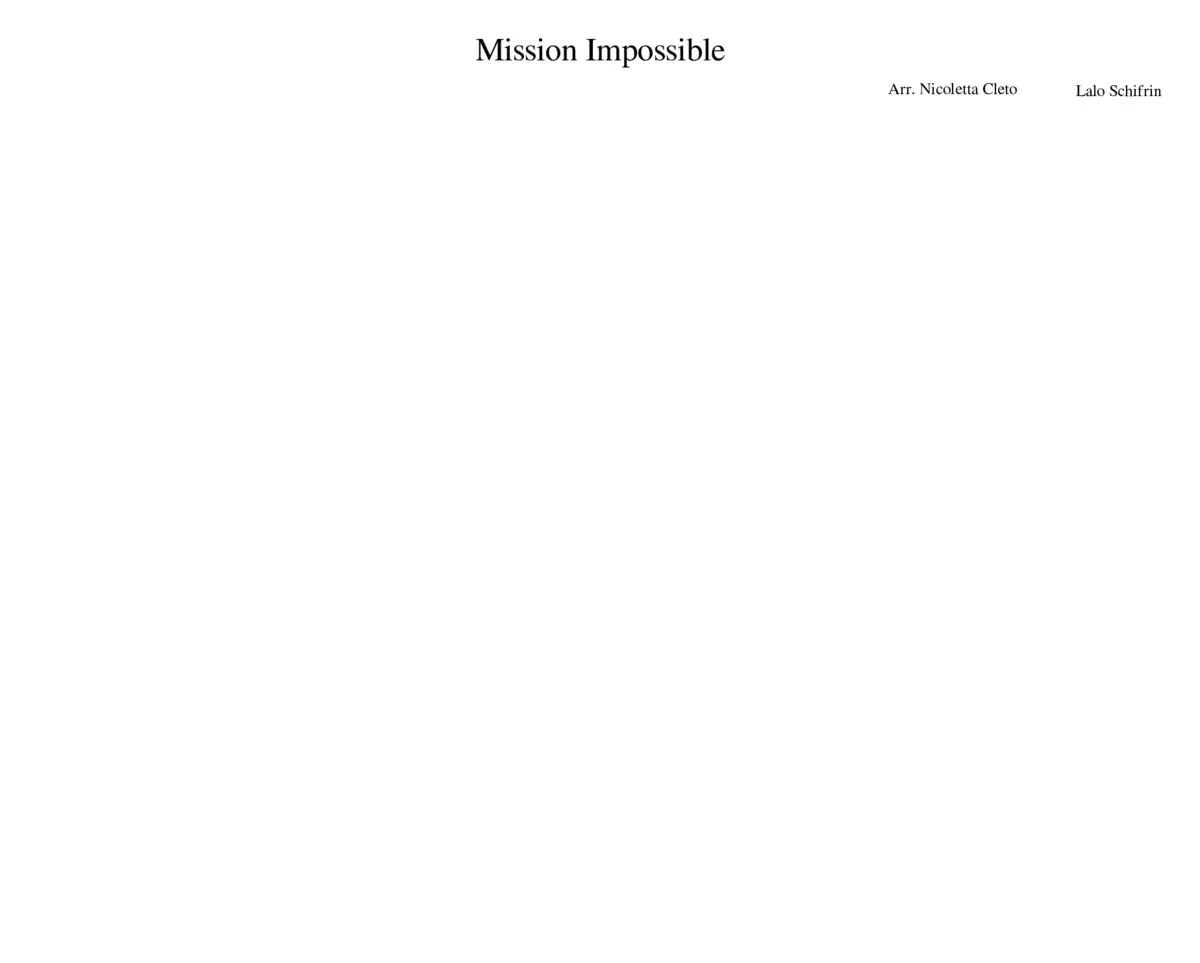 Mission Impossible Theme - Page 1