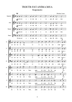 Tristis est anima mea