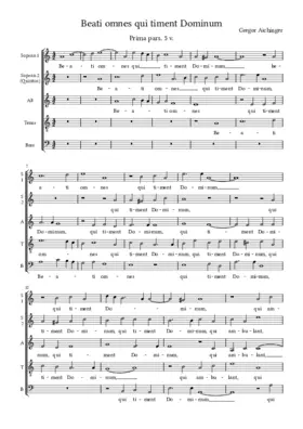 Beati omnes qui timent Dominum