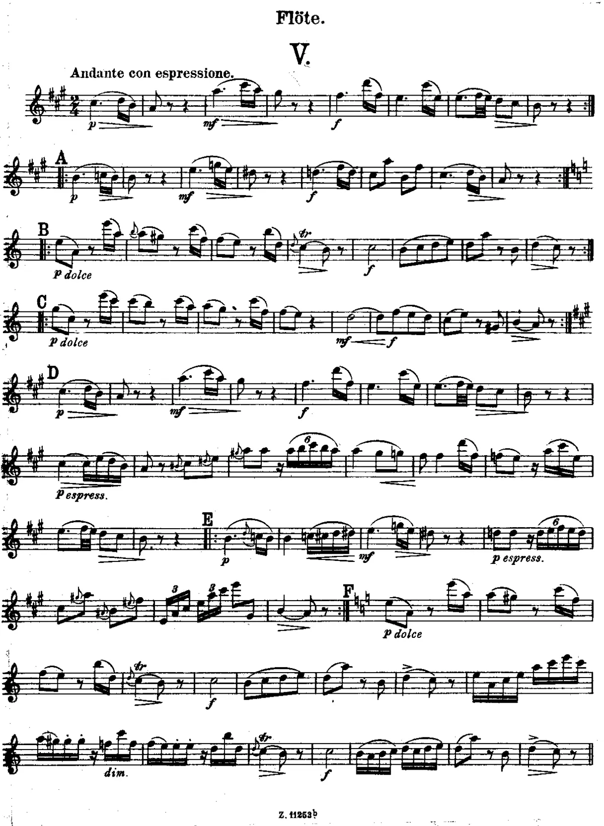 Divertimento in A major - Page 1