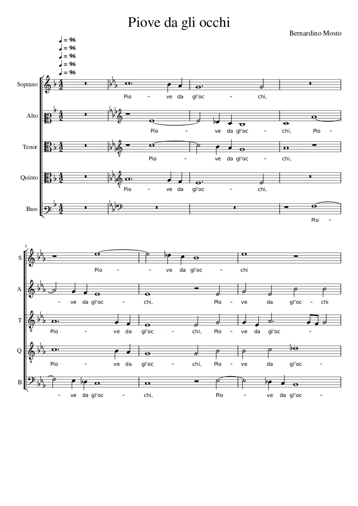 Piove da gli occhi - Page 1