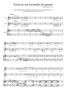 Tutta in un incendio di amore