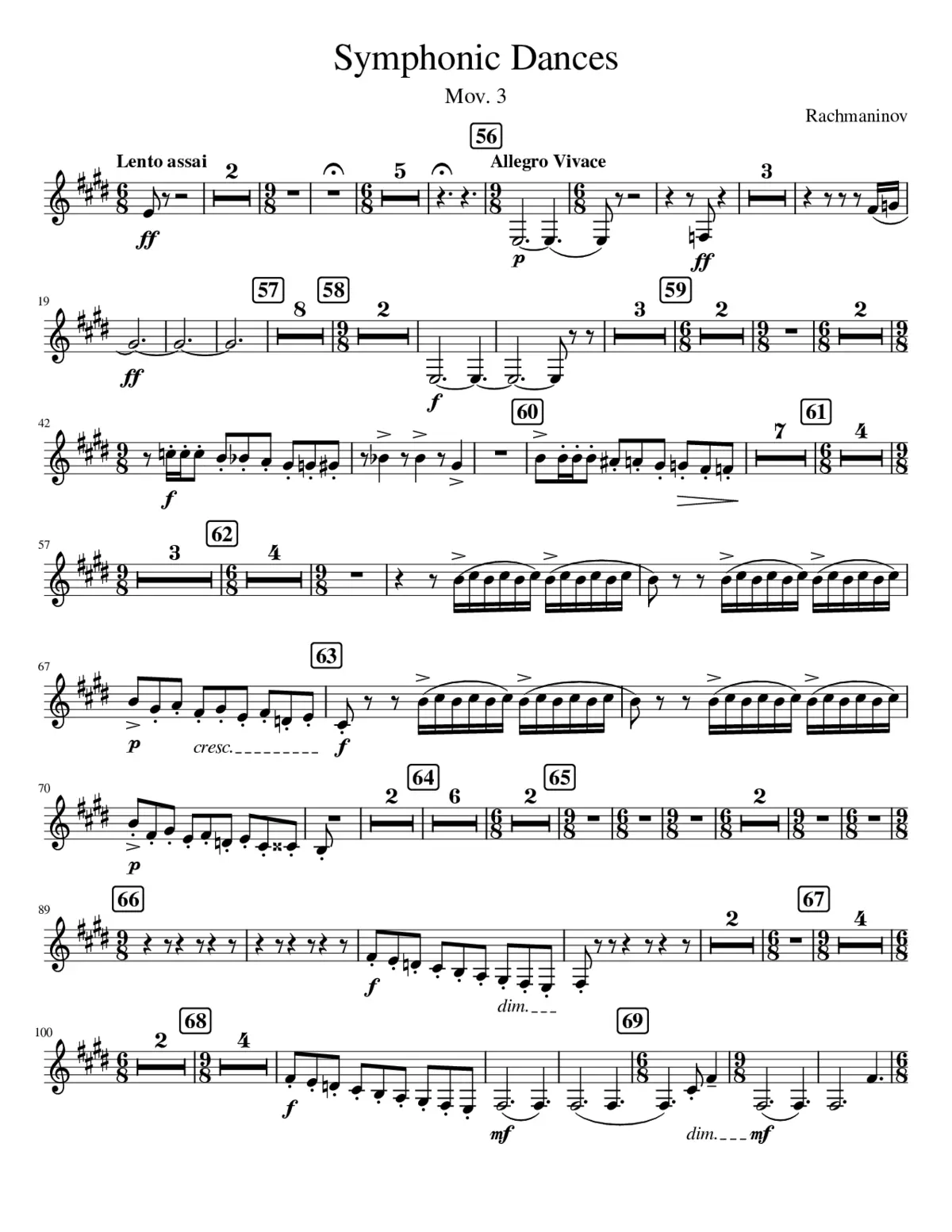Symphonic Dances - Page 1