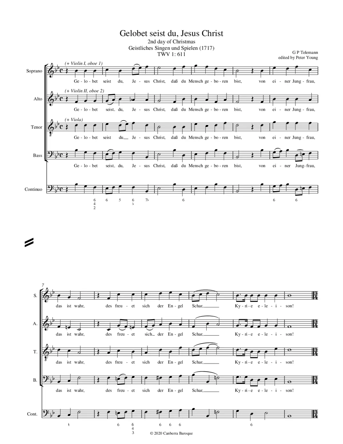 Gelobet seist du, Jesus Christ - Page 1