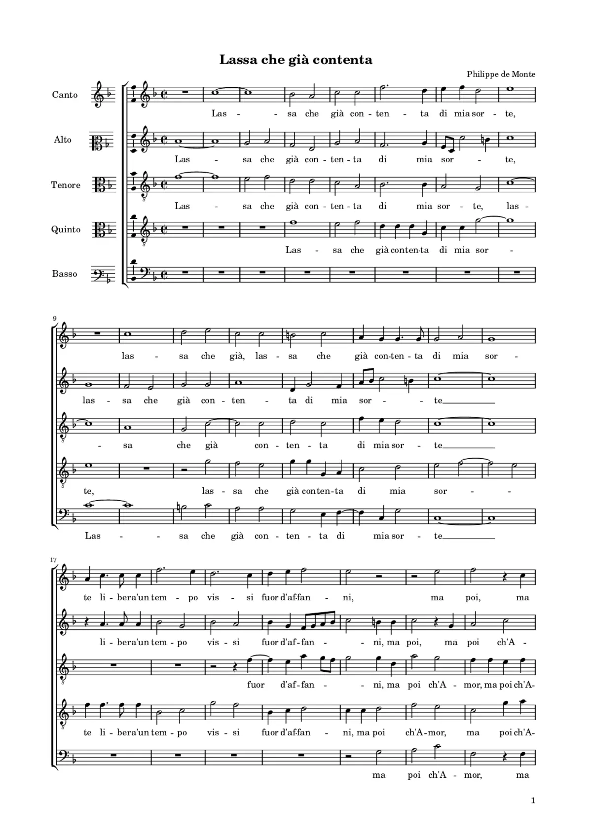 Lassa che già contenta - Page 1