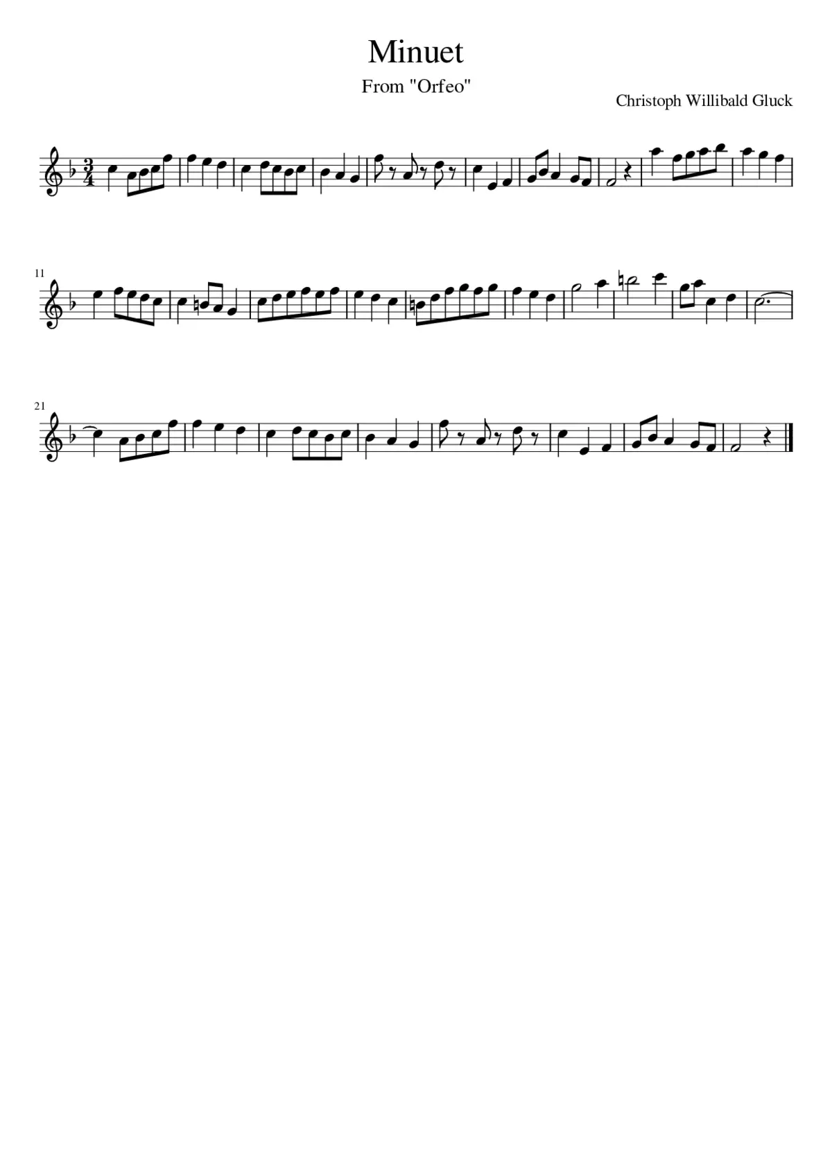Minuet - Page 1