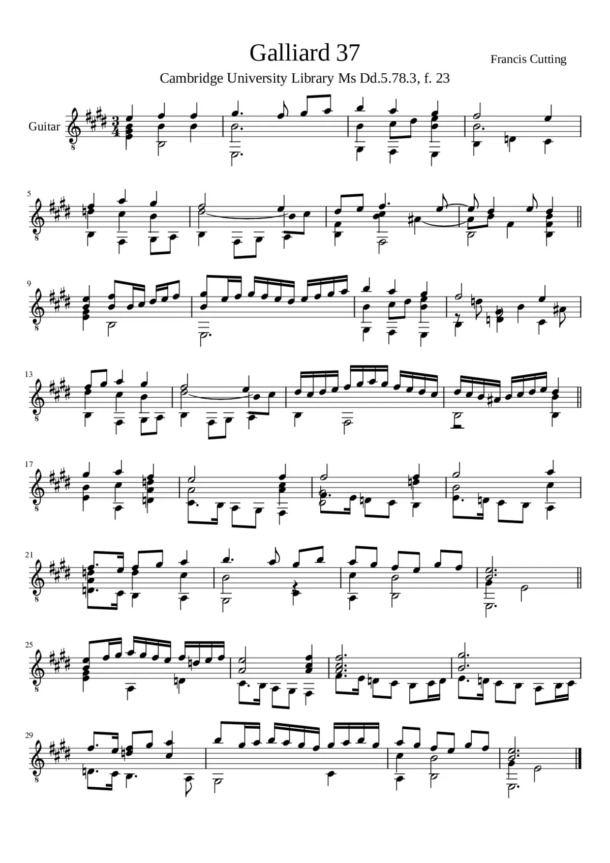 Galliard 37 Francis Cutting - Page 1