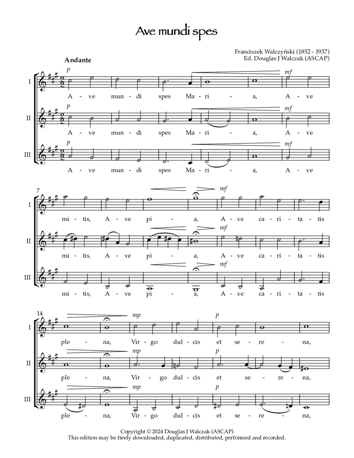 Ave mundi spes - Page 1