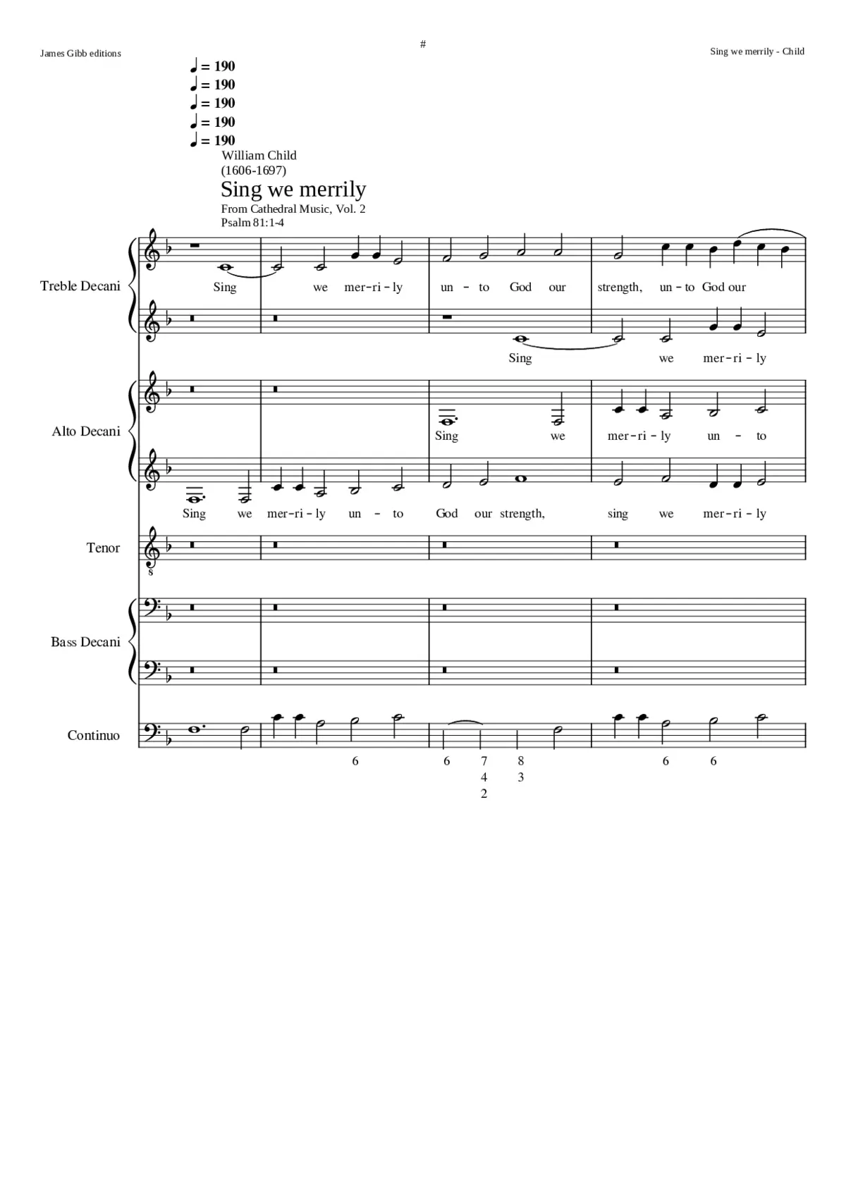 Sing we merrily - Page 1