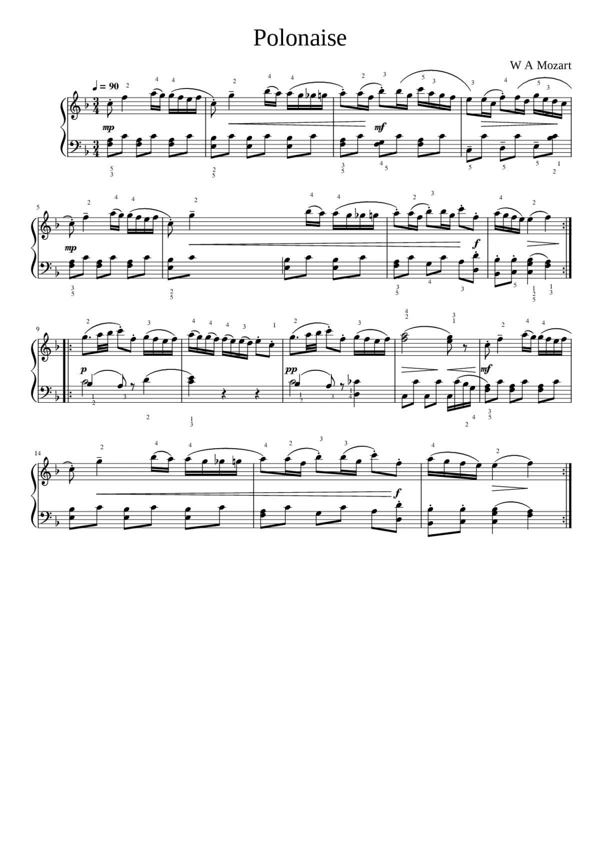 12 Horn Duos K.487/496a - Page 1